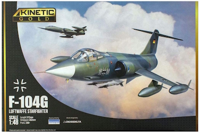 Kinetic Gold F104 G starfighter scale 1/48